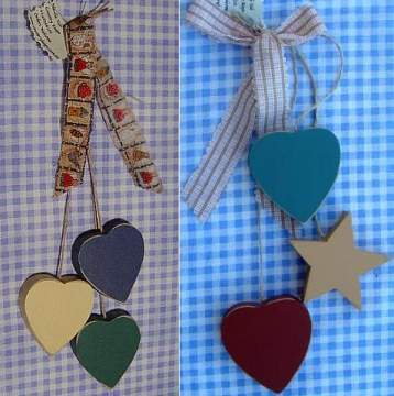 3 Hanging Hearts