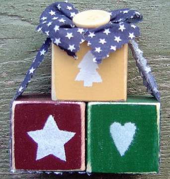 3 Christmas Blocks