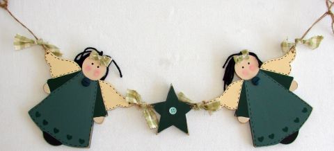 Button Angel & Star Swag