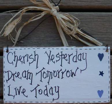 Cherish Rustic Plaque