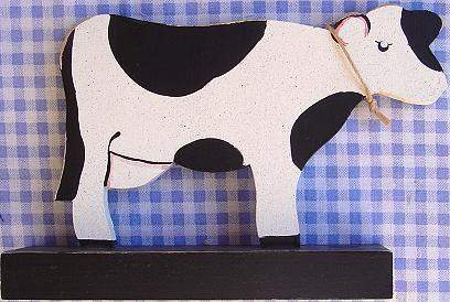 Cow on a Block