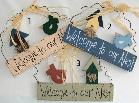Hanging Welcome to our Nest
