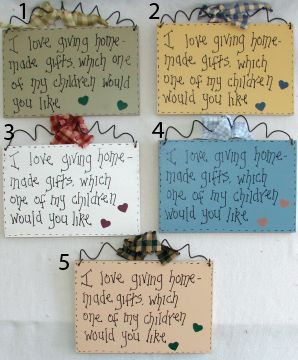 Homemade Gifts Plaque