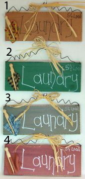 Laundry Peg Plaque