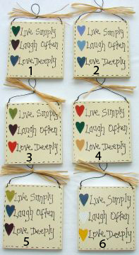 Live, Laugh, Love Sign