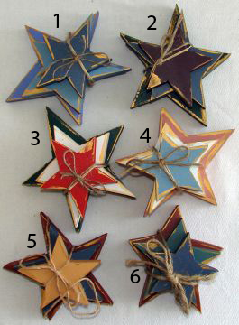 Set of 3 Christmas Stars